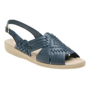 Softspots Women's Tela Leather Slingback Sandal Size 11 Narrow Casual Summer NEW